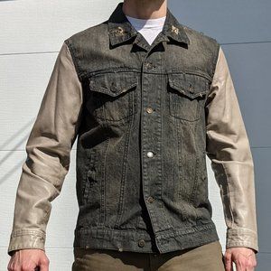 Jachs Varsity Jean/Leather Jacket